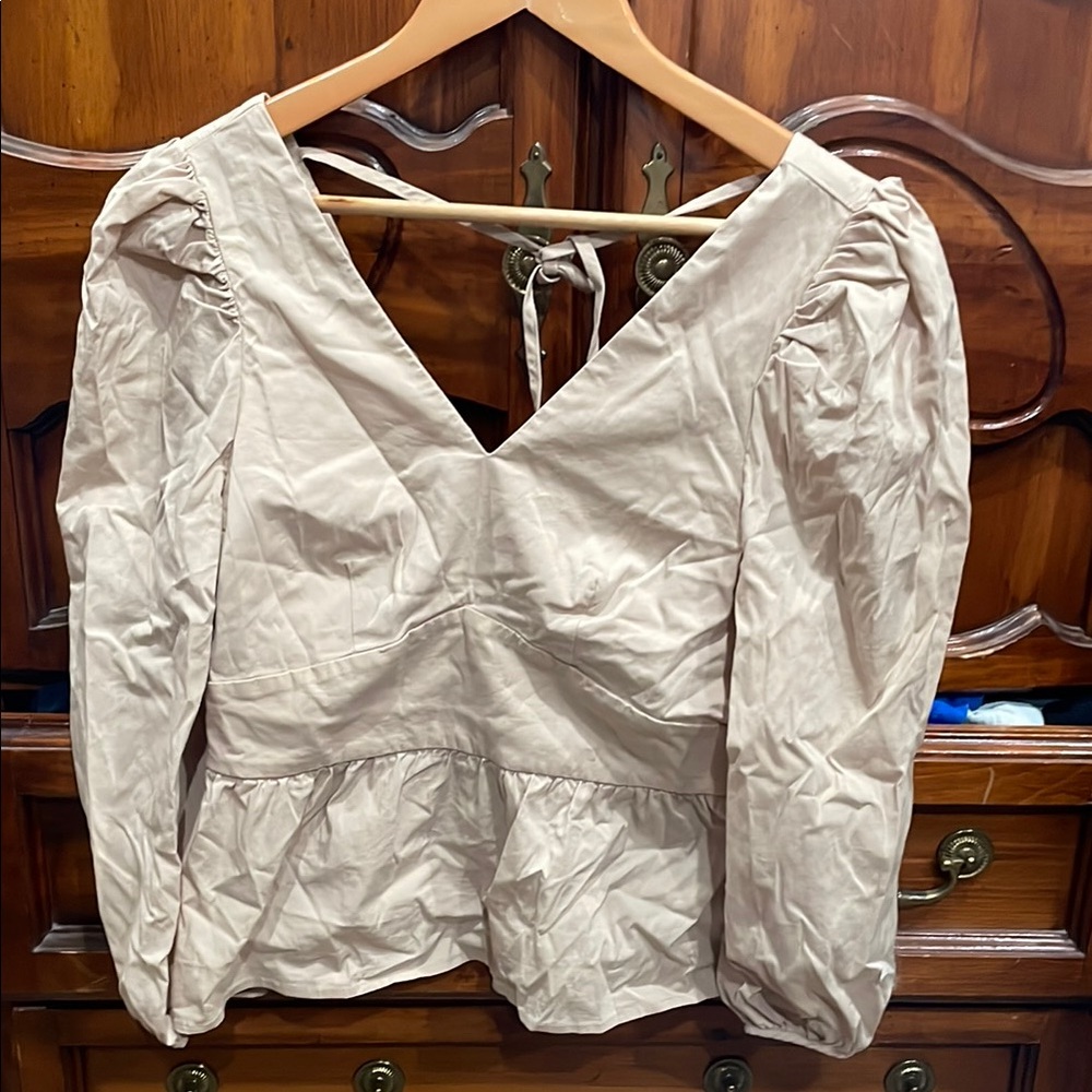 Elegant Cream Women's Top